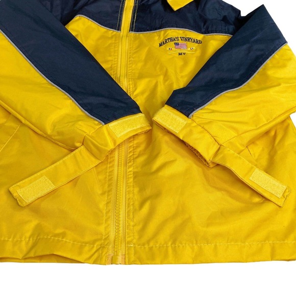 Martha's Vineyard Youth Sz XXL Windbreaker Rain‎ Jacket Hooded Full Zip Pockets - Picture 9 of 15